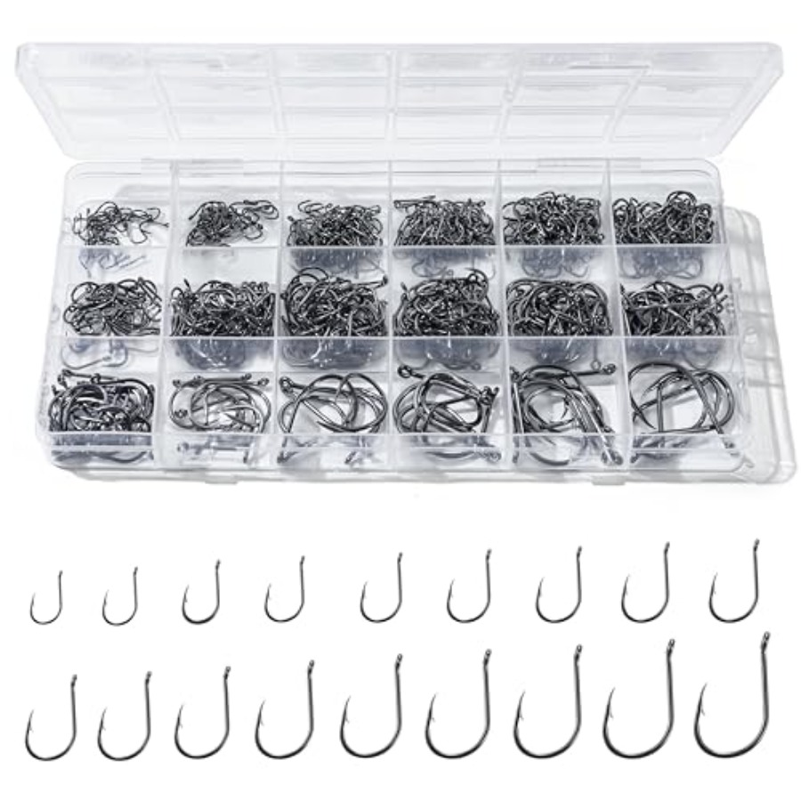 Fishing Hook Box - 300 ami da pesca in acciaio